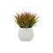 White Ceramic Contemporary Artificial Foliage, 9" x 9" x 9"